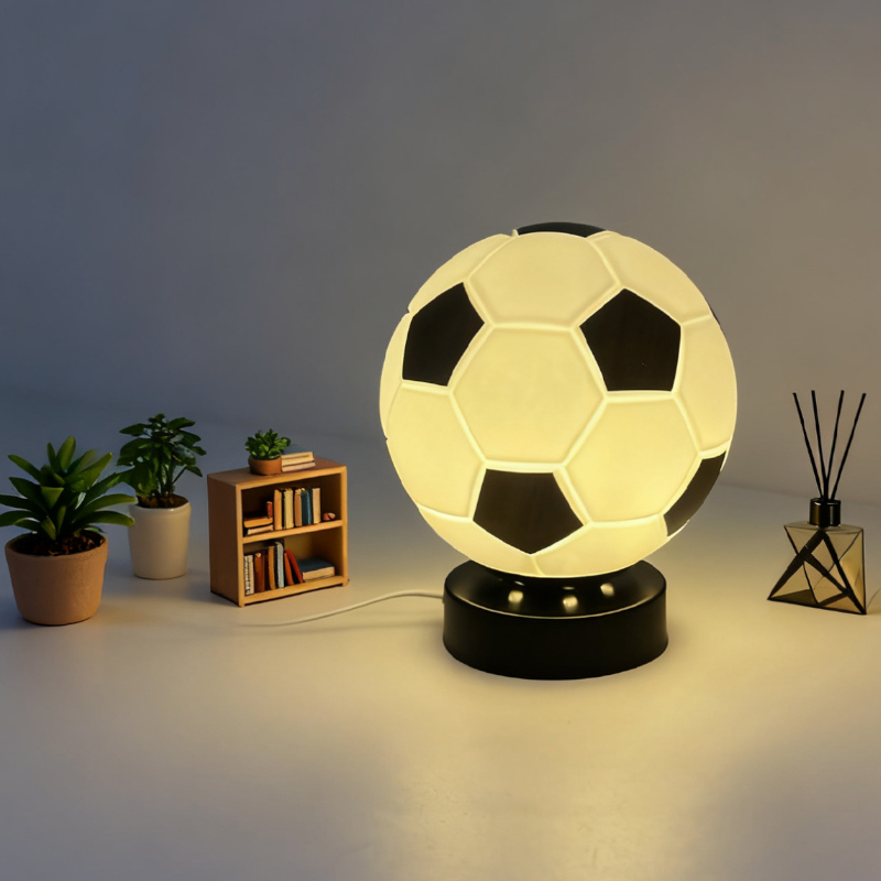 Desk Setup Equipment - Football LED High-End Creative Gift Table