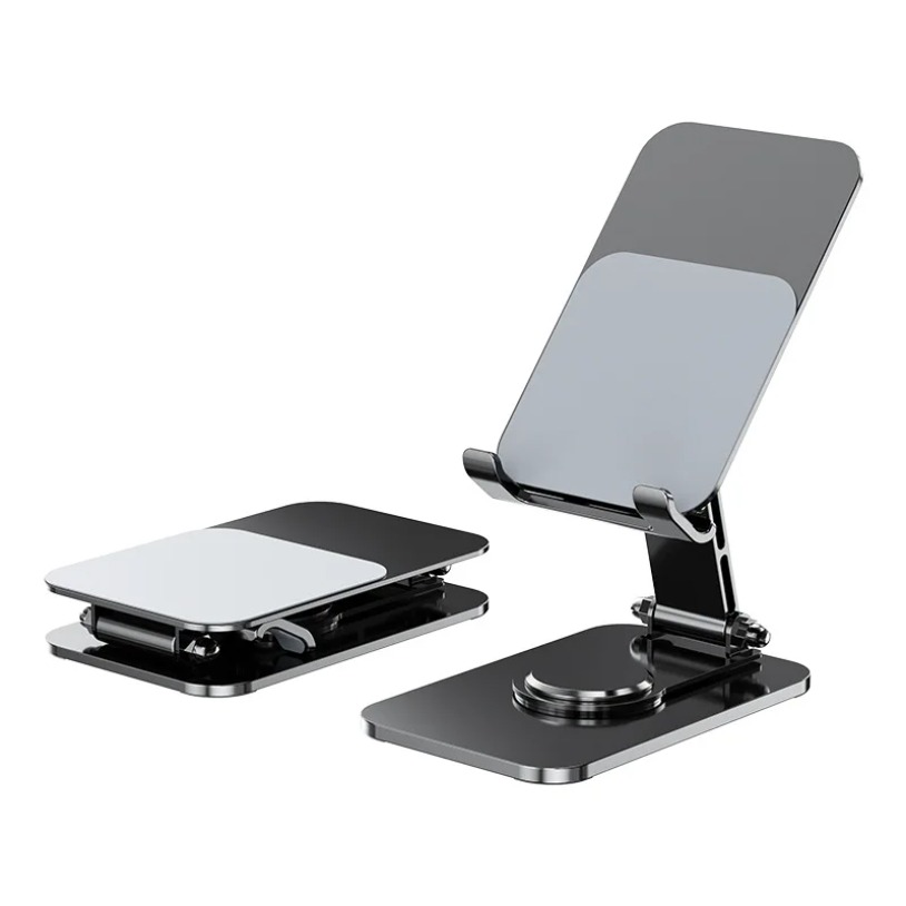 Desk Setup Stand - Universal Metal 360° Rotatable Phone Tablet