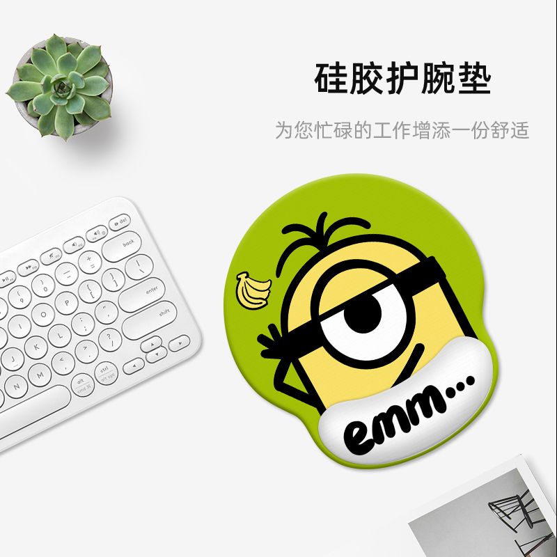 Rubber Mat Desk - Minions cartoon cute wristband mouse pad