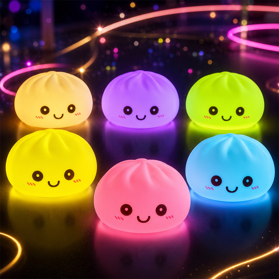 Desk Setup Lamp - New Dumpling Night Lights Glowing Dumplings