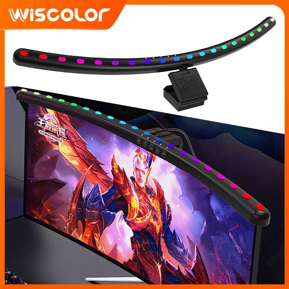 RGB Light Bar Monitor Smart Wi - đánh giá và giá Setup Desk Monitor