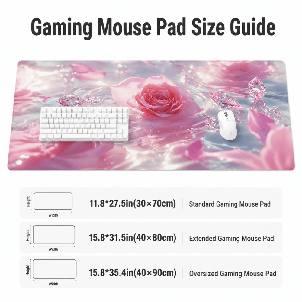 Original pink rose watermark.  - đánh giá và giá Desk Setup Simple