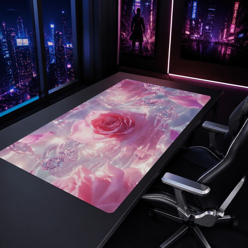 Original pink rose watermark.  - đánh giá và giá Desk Setup Simple