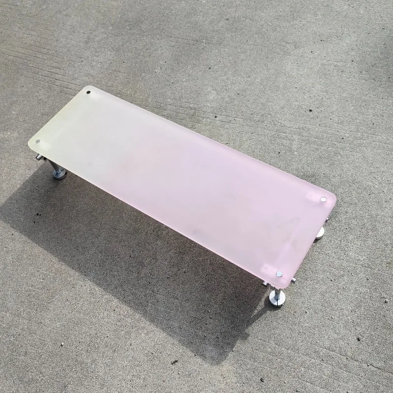 ‌Aesthetic Pink Gradient Acryl - đánh giá và giá Desk Setup With Laptop And Monitor