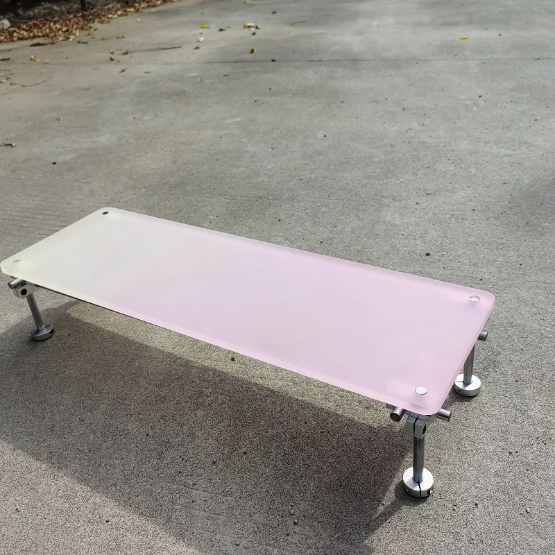 ‌Aesthetic Pink Gradient Acryl - đánh giá và giá Desk Setup With Laptop And Monitor