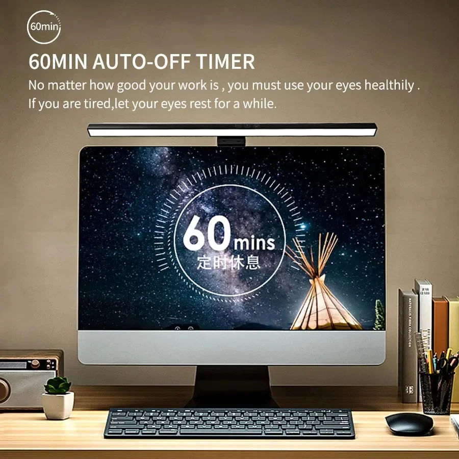 LED 33cm 50cm Monitor Light Ba - đánh giá và giá Setup Desk Monitor