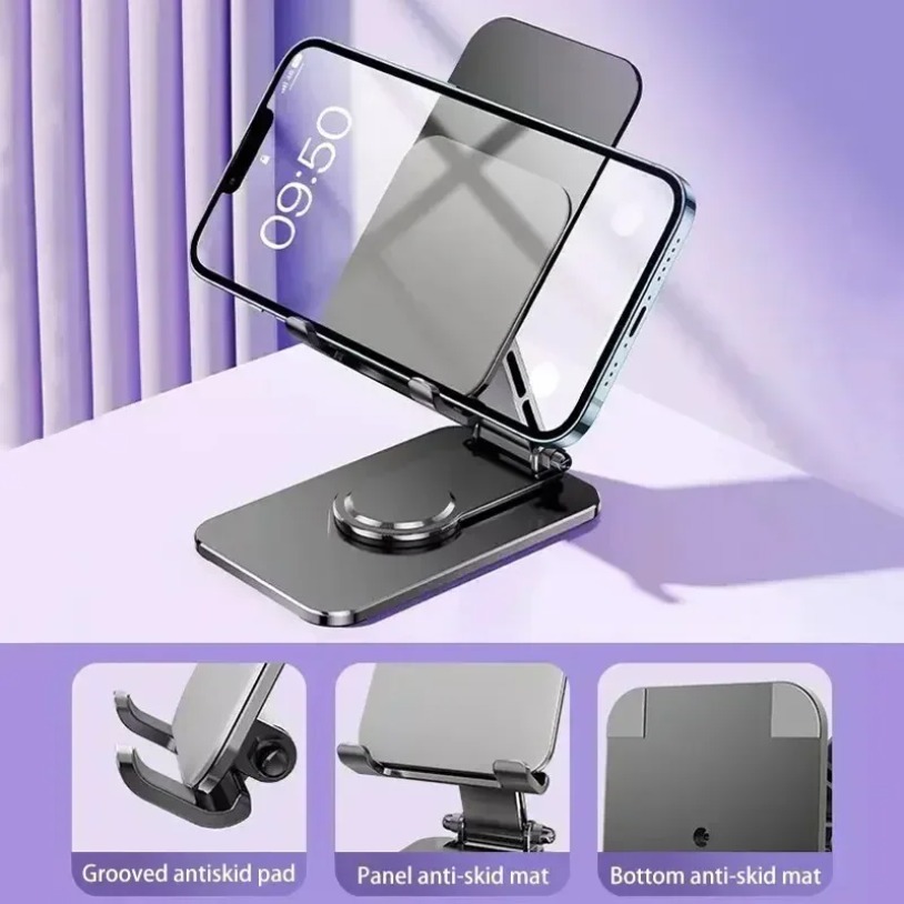 Universal Metal 360° Rotatable - đánh giá và giá Desk Setup Stand