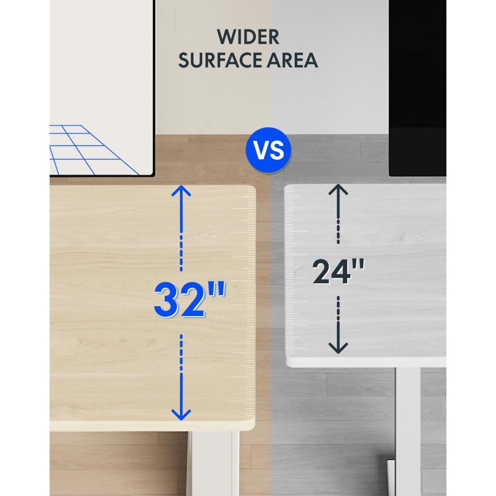FLEXISPOT 63x32 Inch Electric  - đánh giá và giá Setup Desk Monitor