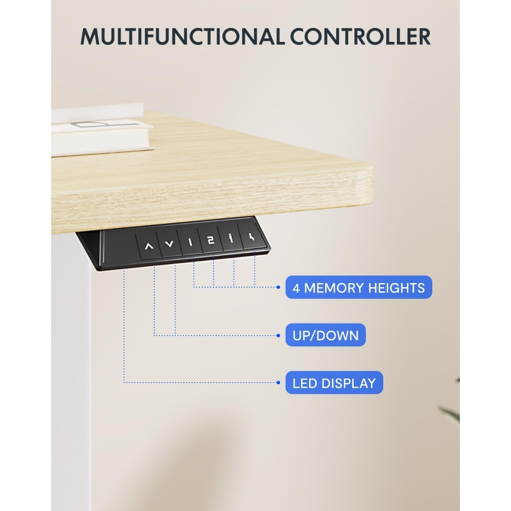 FLEXISPOT 63x32 Inch Electric  - đánh giá và giá Setup Desk Monitor
