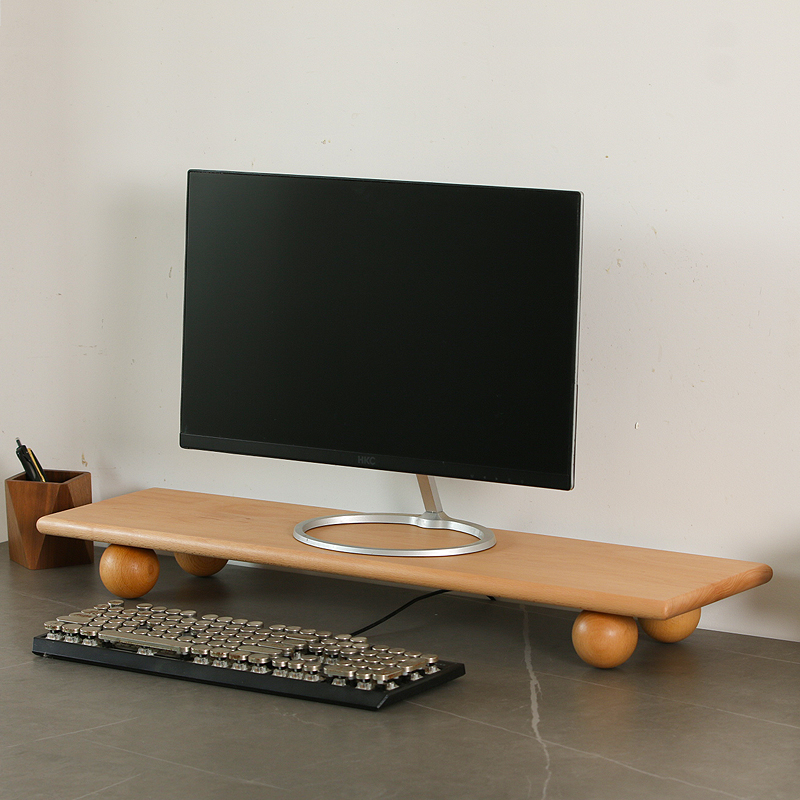 Solid Wood Monitor Riser Lapto - đánh giá và giá Desk Setup With Laptop And Monitor