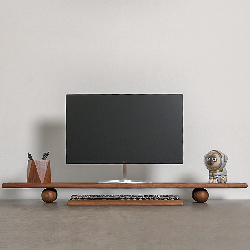 Solid Wood Monitor Riser Lapto - đánh giá và giá Desk Setup With Laptop And Monitor