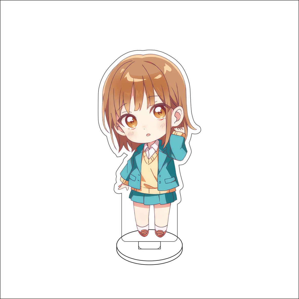 10CM Anime Blue Box Figure Sta - đánh giá và giá Desk Setup Cute
