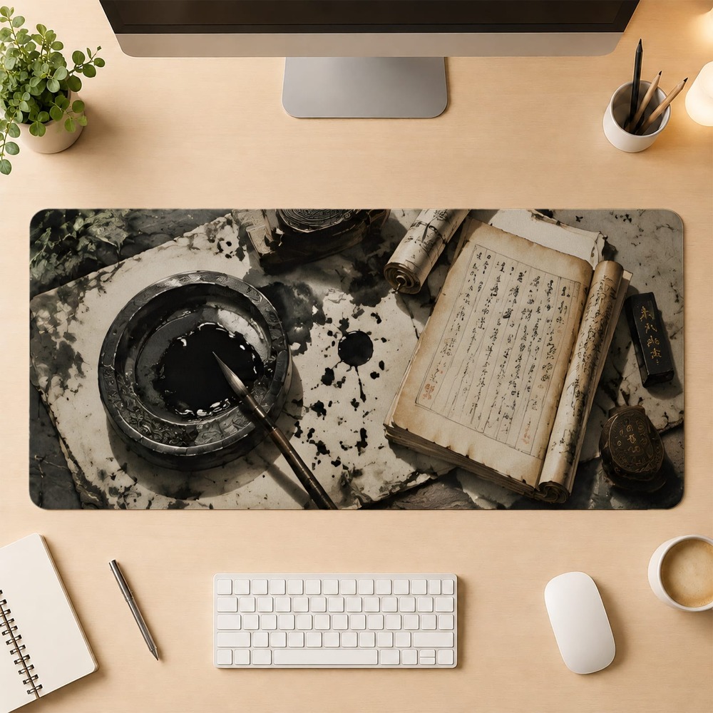 Retro Chinese calligraphy, ant - đánh giá và giá Desk Setup Simple