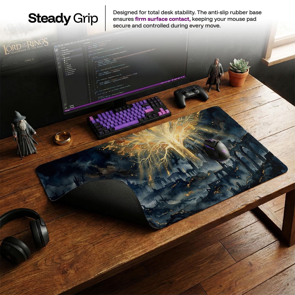 Desk Mat, Dark Fantasy Mouse P - đánh giá và giá Desk Setup Simple