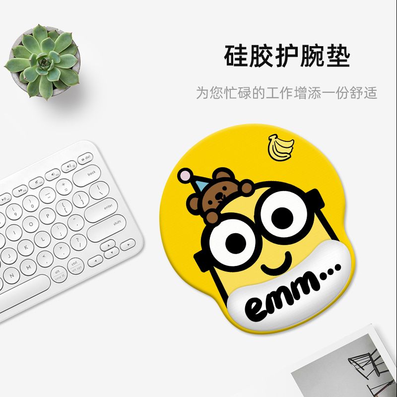 Minions cartoon cute wristband - đánh giá và giá Rubber Mat Desk