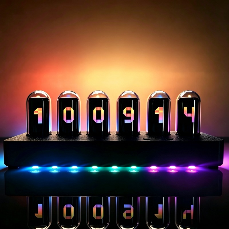 IPS‑Simulated Nixie Tube Clock - đánh giá và giá Desk Setup Artist