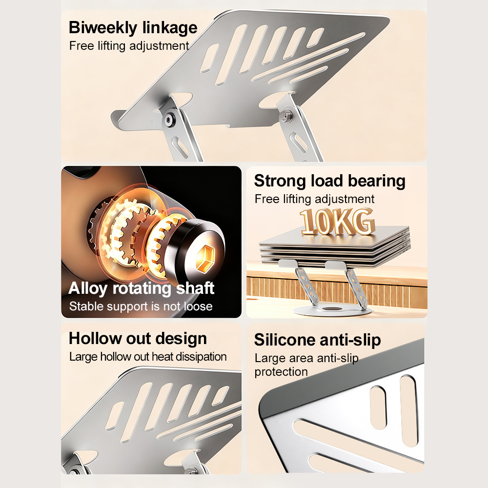 360° Rotating Laptop Stand Adj - đánh giá và giá Desk Setup Home