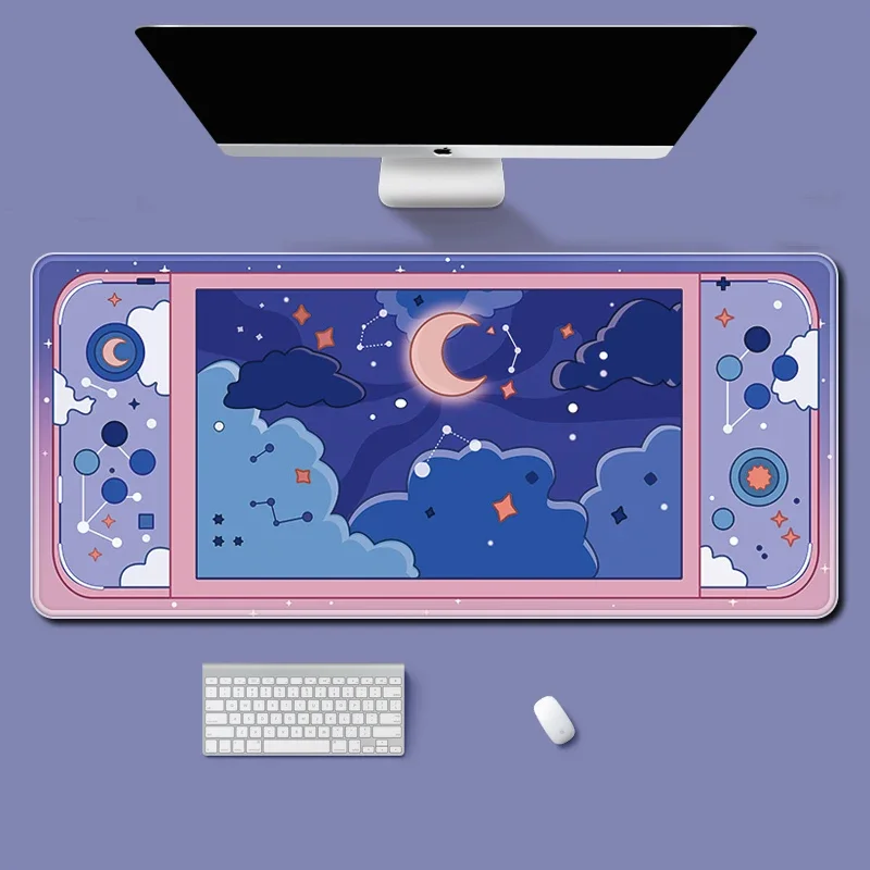 Moon and Stars Large Desk Mat  - đánh giá và giá Desk Setup Aesthetic