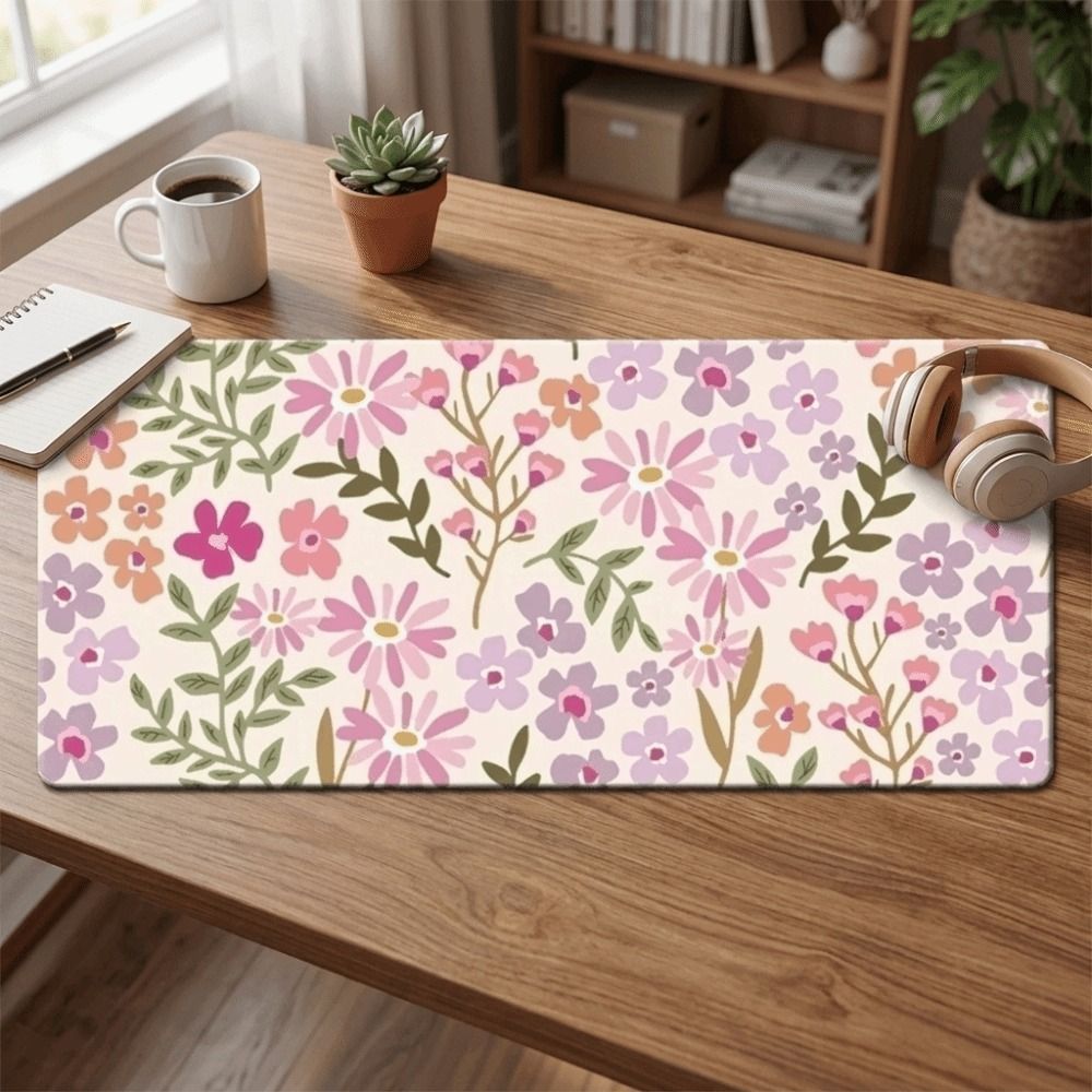 Stain-resistant Large Floral D - đánh giá và giá Rubber Mat Desk