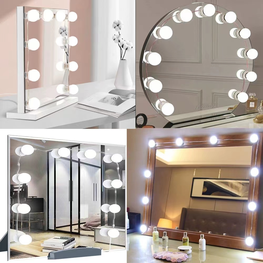 LED Light Paste Mirror Makeup  - đánh giá và giá Desk Setup Lamp