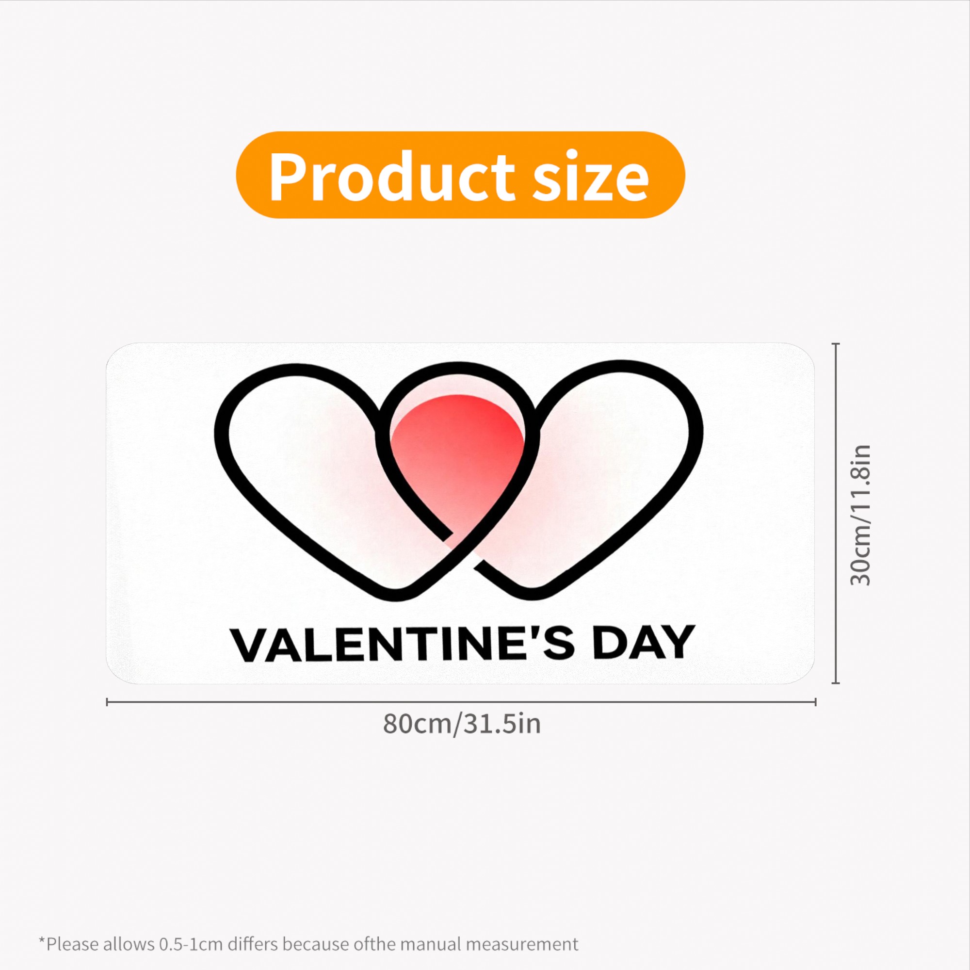 Gradient Heart Pattern Large G - đánh giá và giá Rubber Mat Desk