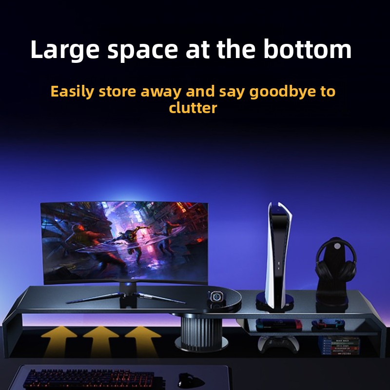 Gaming Dual Monitor Stand Offi - đánh giá và giá Desk Setup With Laptop And Monitor