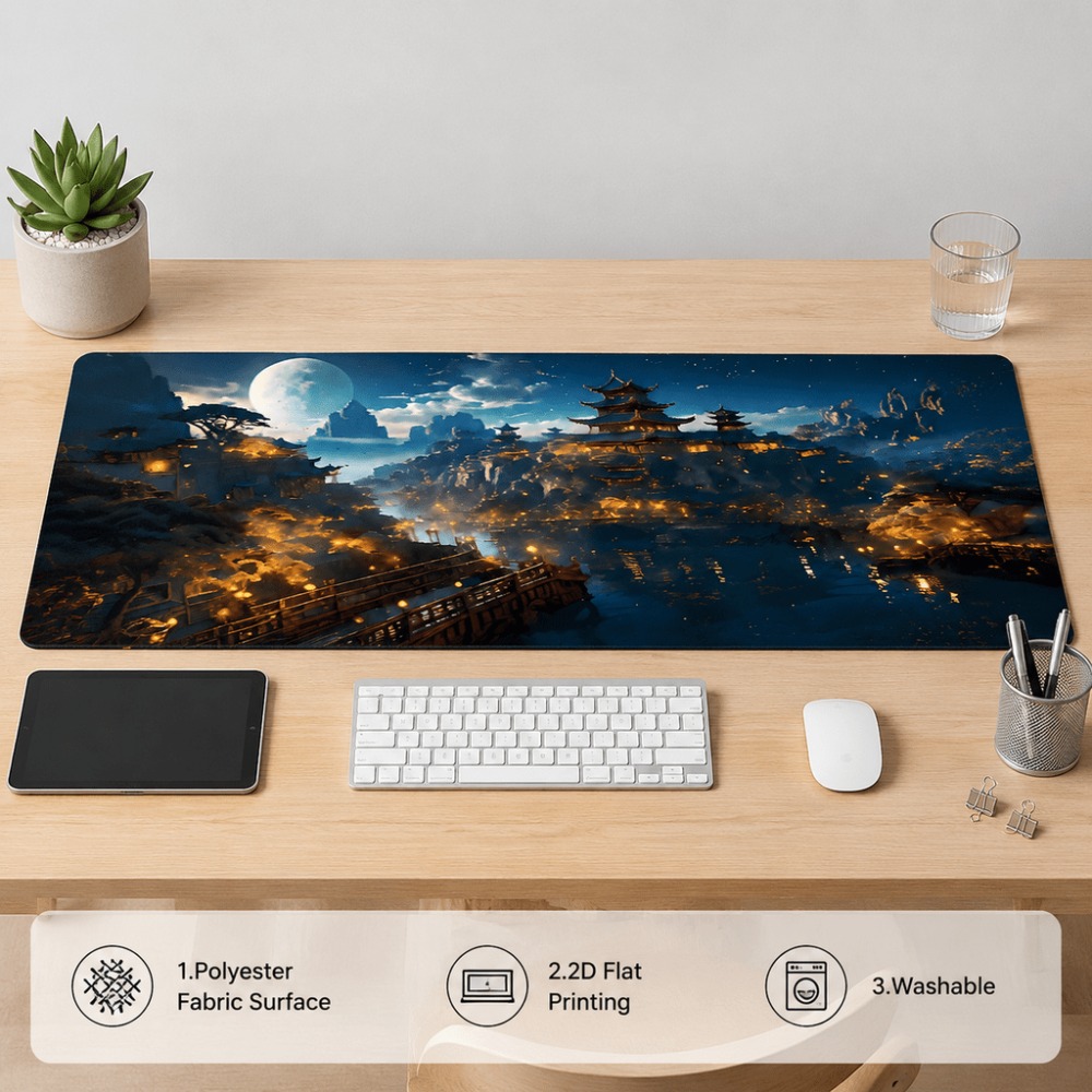 Original fantasy night city mo - đánh giá và giá Desk Setup Simple