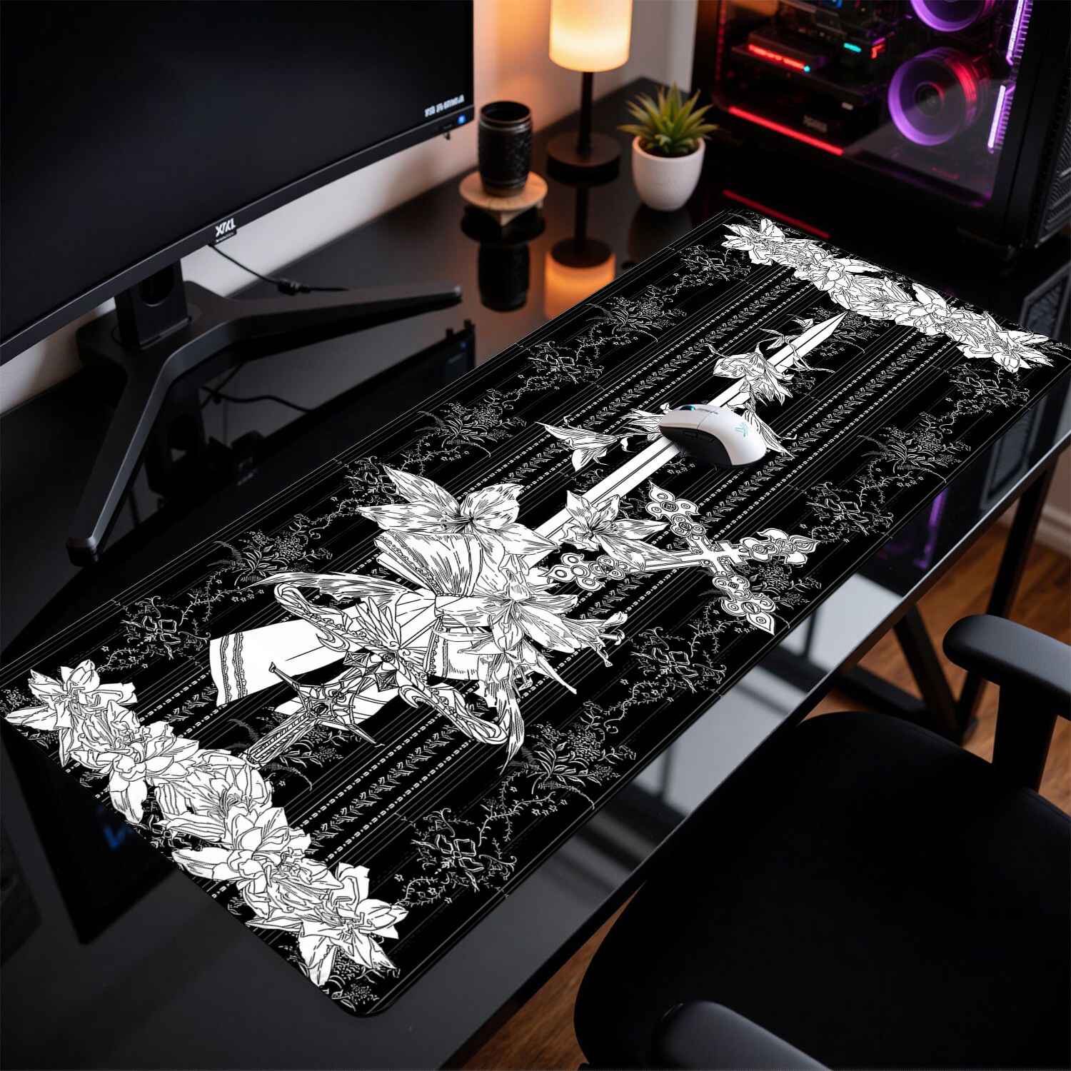 Divine Realm Gothic Building M - đánh giá và giá Rubber Mat Desk