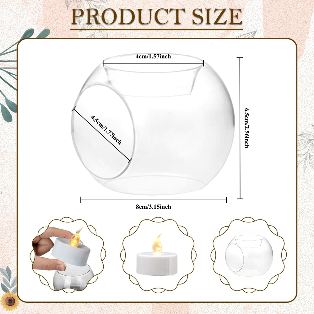 6/12pcs Glass Round Hollow Can - đánh giá và giá Desk Setup Lamp