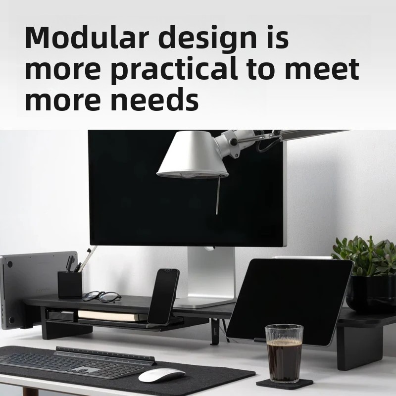 Solid Wood Monitor Riser Stand - đánh giá và giá Setup Desk Monitor