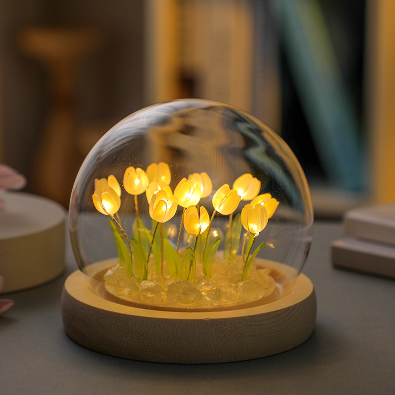 Handmade Tulip Night Lght Hand - đánh giá và giá Desk Setup Lamp