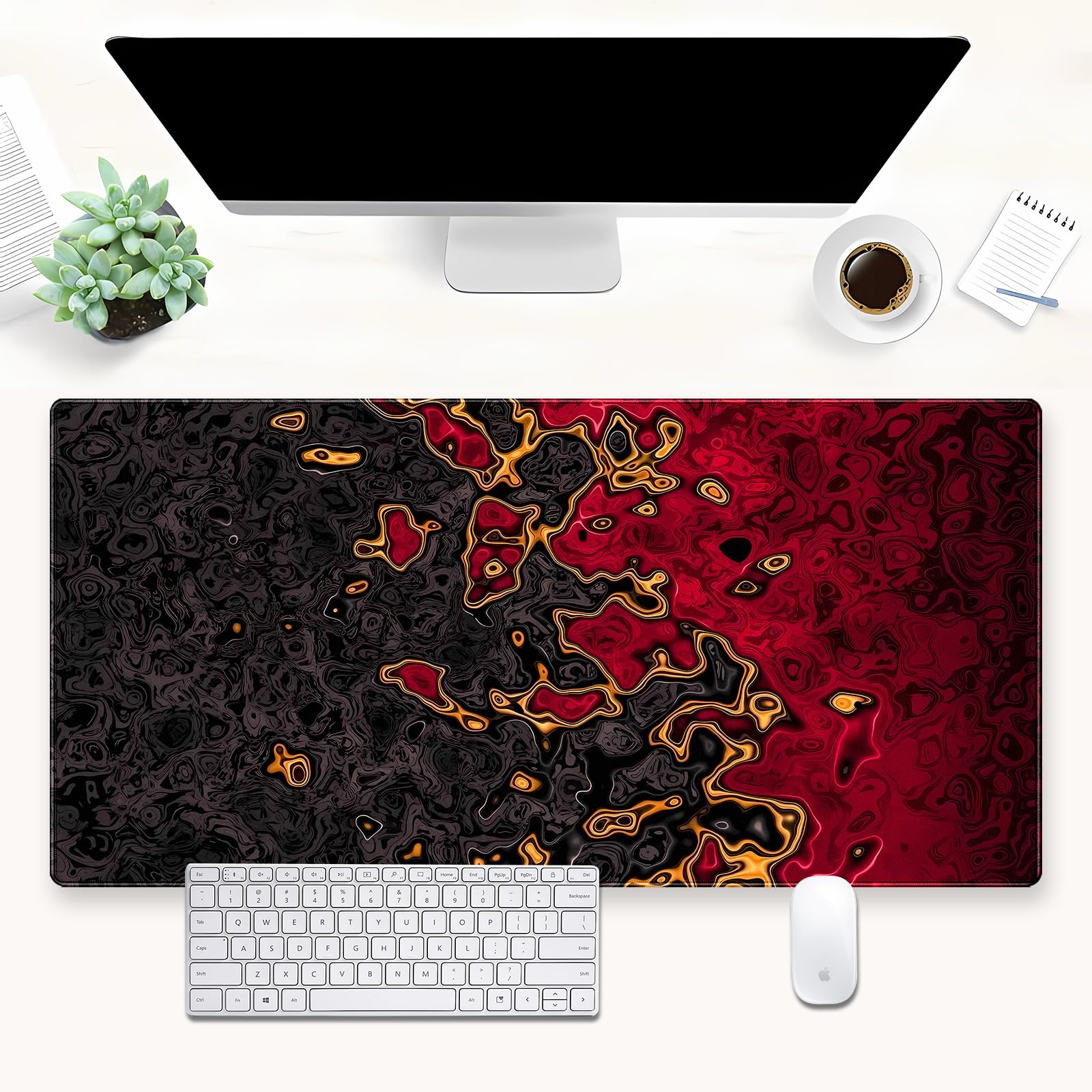 Red Black Extra Large Gaming M - đánh giá và giá Rubber Mat Desk