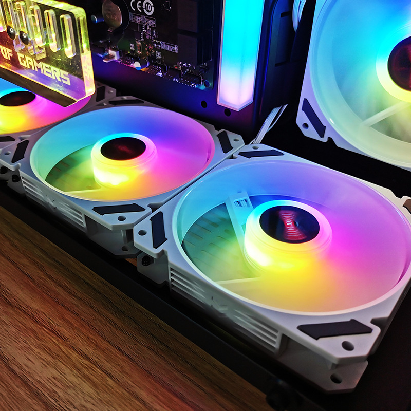 ARGB 120mm Case Fan 5V 3PIN Mo - đánh giá và giá Desk Setup Lamp