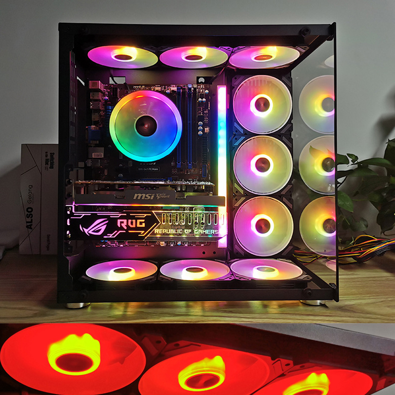 ARGB 120mm Case Fan 5V 3PIN Mo - đánh giá và giá Desk Setup Lamp