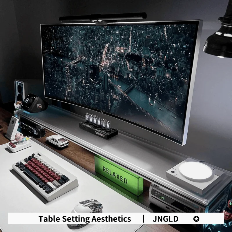 Aluminum Monitor Stand Acrylic - đánh giá và giá Desk Setup With Laptop And Monitor