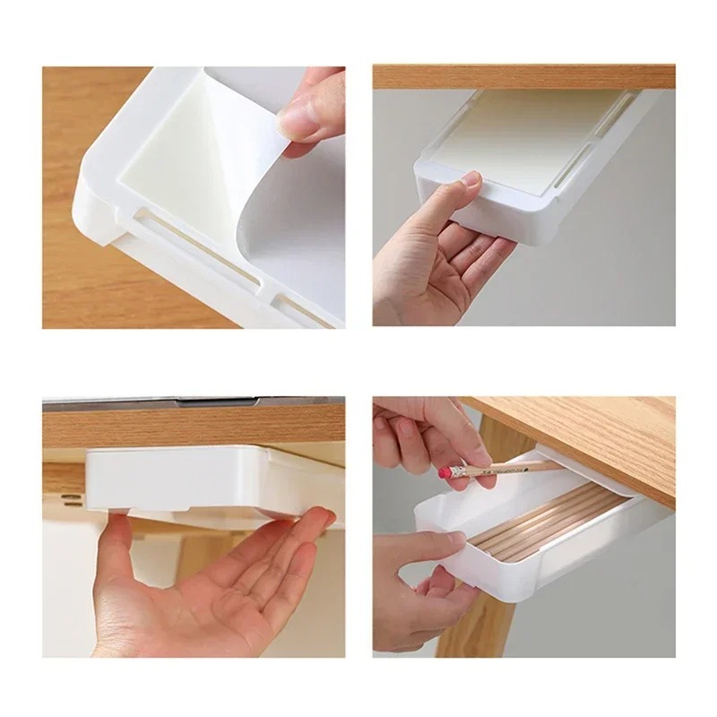 Self Adhesive Storage Drawer B - đánh giá và giá Desk Setup Home
